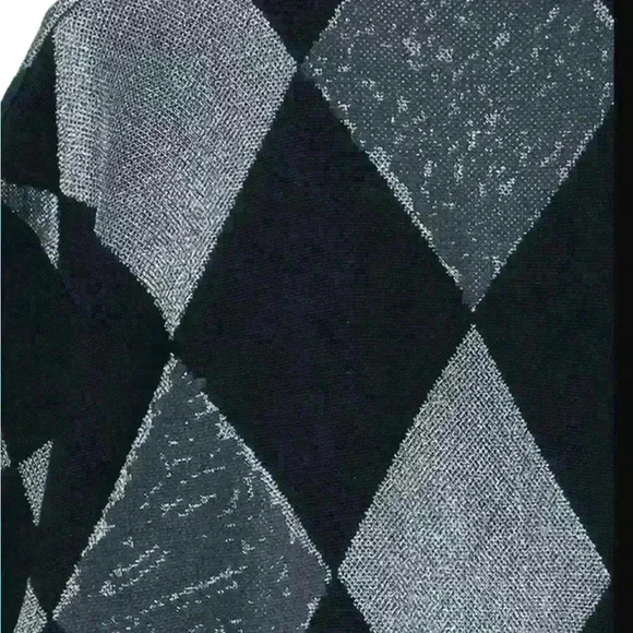 JNBY Diamond Pattern V-Neck Factory Distressed Wool Cardigan Size Medium EUC! - Picture 6 of 16